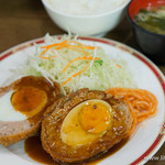 Kitchen Taisho Ken - スコッチエッグ定食【2015年9月】