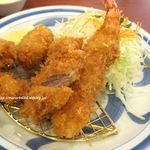 Tonkatsu Hamakatsu Fukuoka Karada Ten - ●かきふらいとヒレ膳（期間限定）