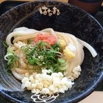 Hanamaru Udon Ikuno Katsuyamadori Ten - 明太おろししょうゆうどん（冷）