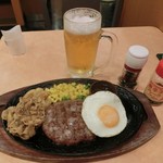 サイゼリヤ - 焼肉＆ハンバーグ599円(税込み)