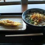 Marugame Seimen Ion Moru Hamamatsu Shina Ten - かけうどん＋いか天