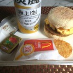 McDonald's Nijugo Sakurajosui Ten - ビールセットを売りだしてほしいと思います。