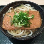 Hanamaru Udon Ikuno Katsuyamadori Ten - きつねうどん（大）3玉500円