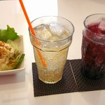 ハッピィ カフェ - １コインランチセットドリンク＆ランチ限定ミニサラダ ￥100