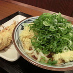 Marugame Seimen Iontaun Kariya Ten - ぶっかけうどん(290円)+鶏天(130円)