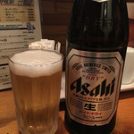 鶏三 - 瓶ビール550円