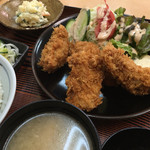 はまや食堂 - かきフライ定食（900円）★★★★☆