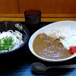 はなまるうどん - 温玉ぶっかけ（小）のカレーセット