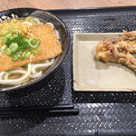 Hanamaru Udon Ionmoru Nogata Ten - きつね 中＝４００円
                        げそ天＝１５０円