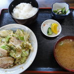 みかさや食堂 - 味噌炒め定食