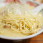 Men Sakadokoro Burari - 2016.3 麺は三河屋製麺の太麺ウェーブ