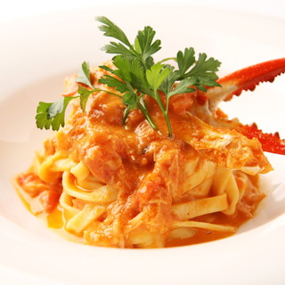 Our specialty [Snow crab and migratory crab tagliolini]