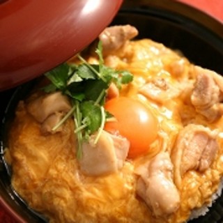 Hashitaya's famous Oyako-don (Chicken and egg bowl)!