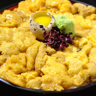 Do Ya's Specialty: Sea Urchin Rice Bowl (We also offer a small size)