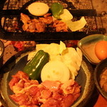 高森田楽の里 - 料理写真:鶏炭火焼定食