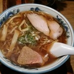 浅草軒 本店 - セットの醤油ラーメン。