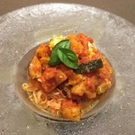 めぐみの里 - 料理写真:夏野菜とクリームチーズの冷静パスタ（季節）