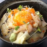 Sweet Shrimp & White Fish Sashimi Donburi