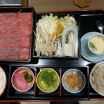 Washoku Nabe Shabushabu Shimizu Yamaguchi Ube Ten - 特選牛しゃぶランチ