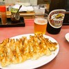 大阪せんや - 料理写真:ギューザ（2人前）＆ビール