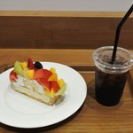 カフェコムサ - セゾンフリュイカット580円＆アイスコーヒーショート330円