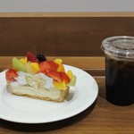 カフェコムサ - セゾンフリュイカット580円＆アイスコーヒーショート330円