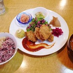 Oyasai Shokudo Karakoma - 車麩のカツ定食