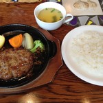 Tezukuri Hamburger Steak SORA - SORAハンバーグセット（150ｇライス＆スープ付き）1150円+税
                        