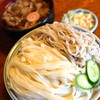 一升や - 料理写真:肉汁そば・うどん　あい盛り
2016.08.28