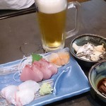 太然屋 - ほろ酔いセット　さしみ