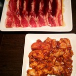 One Kalbi Oshikuma Ten - 焼きシャブカルビ、赤せんまい、てっちゃん