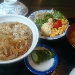 Wafu Restaurant Shoroku - カツ丼＋サラダセット1150円 ランチメニュー