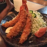 Kitazawa Ya - 海老フライ定食（1296円）美味しかった