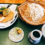 蕎麦会席　砂場 - 料理写真:野菜天せいろそば  810円