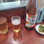 天龍 - 瓶ビールは560円。