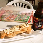 たこやき西海 - 料理写真:チキンボーにはビールが必要ですよねぇ