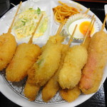 Kushi Katsu Hotaru - 串カツ定食 880円