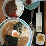 Restaurant Nonohana - 辛味噌ラーメン\730 ミニカレー丼\200