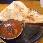 India Naan House - 日替りランチ 鶏とタケノコのカレー