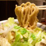 ラーメン豚力 - 大好きなゴワポキ極太麺♪