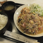 KOBUTA - 豚バラロースのゴマミソ定食　870円