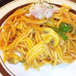 Restaurant Poemu - Ａセットの海鮮入りナポリタン