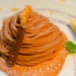 CAFE MANO - 料理写真:モンブランタルト