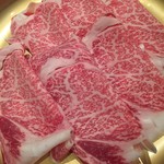 Shabu Shabu Japanese Cuisine Kanekyu - お替わりの黒毛和牛、決して質が落ちたりしない。（むしろ良くなってる）