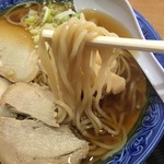 石橋食堂 - 中華そば　麺アップ