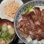 Ajidokoro Fuuka - 日替り定食（ステーキ丼）税込１０５０円