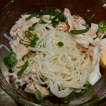 虹夢弦 - 鶏塩ぶっかけソーメンの麺