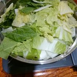 政潮 - 料理写真:白菜と豆腐のみの鍋