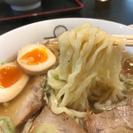 Kitakata Ramen Bannai Koboshi Rokusenji Ten - 麺は太麺❣️