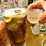 酒蔵 力 - 乾杯（長男は冷酒）